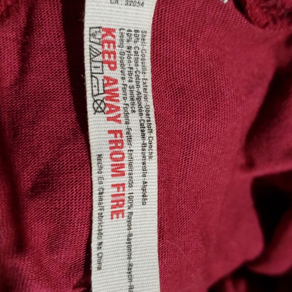 Free People Burgundy Lace Dress with sheer design - Picture 4 of 4